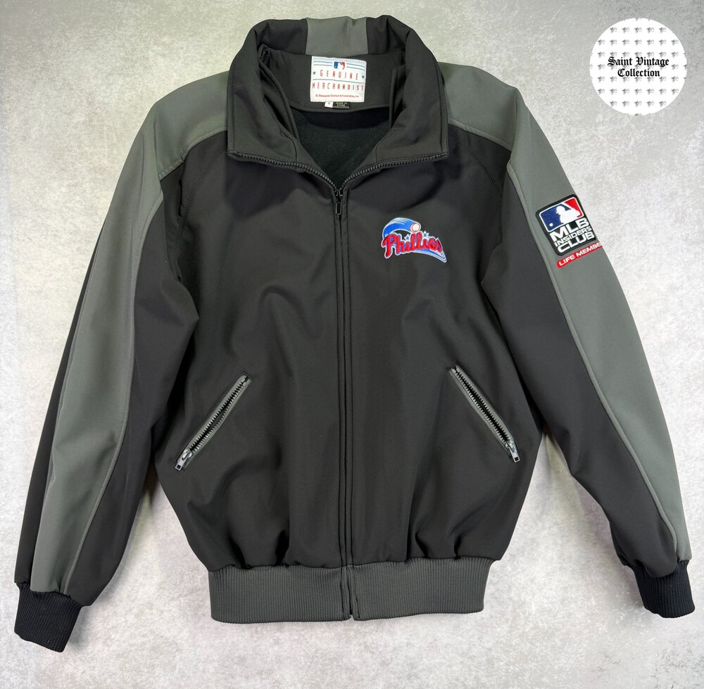 Philadelphia Phillies MLB Insiders Club Life Member Jacket Gray Black